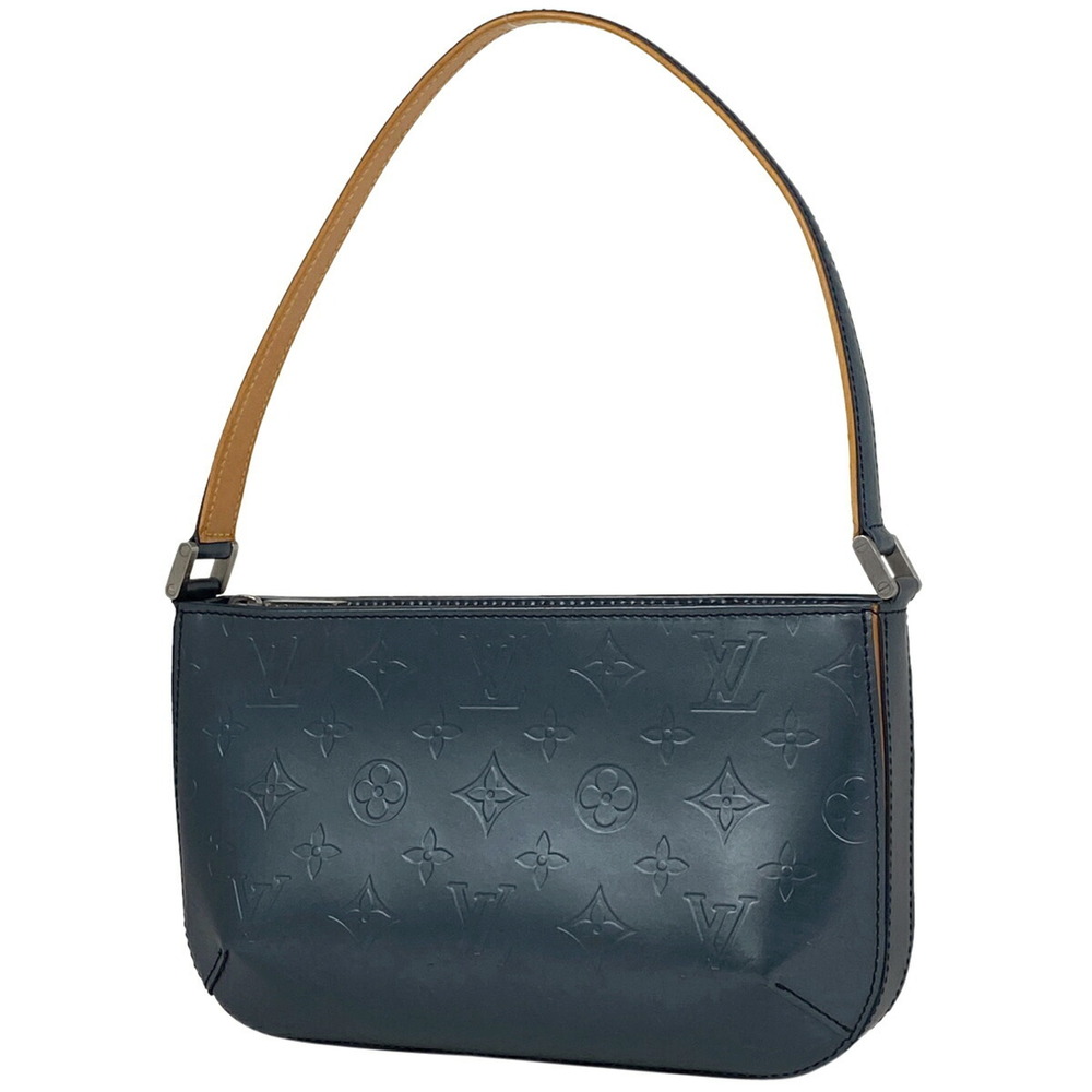 Louis Vuitton Fowler Handbag Shoulder Bag Monogram Matte Blue